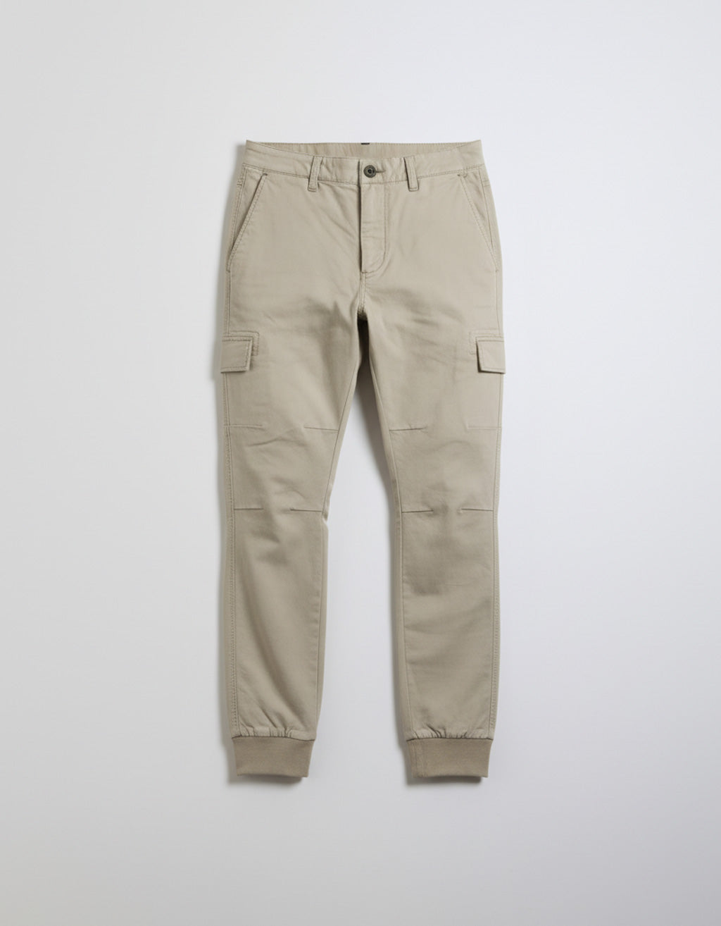 Pantaloni cargo con elastico alle caviglie