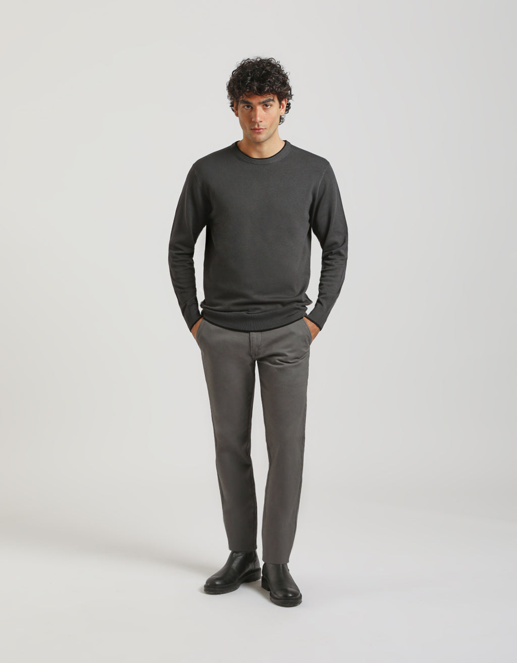 Maglia doppio collo basic