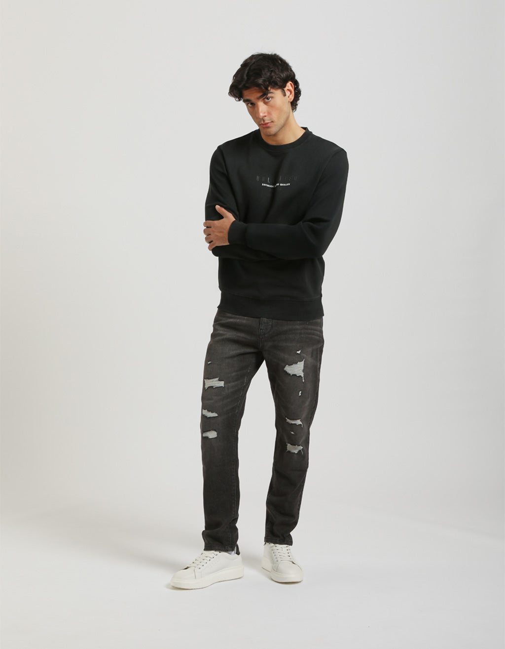 Felpa girocollo 100% cotone