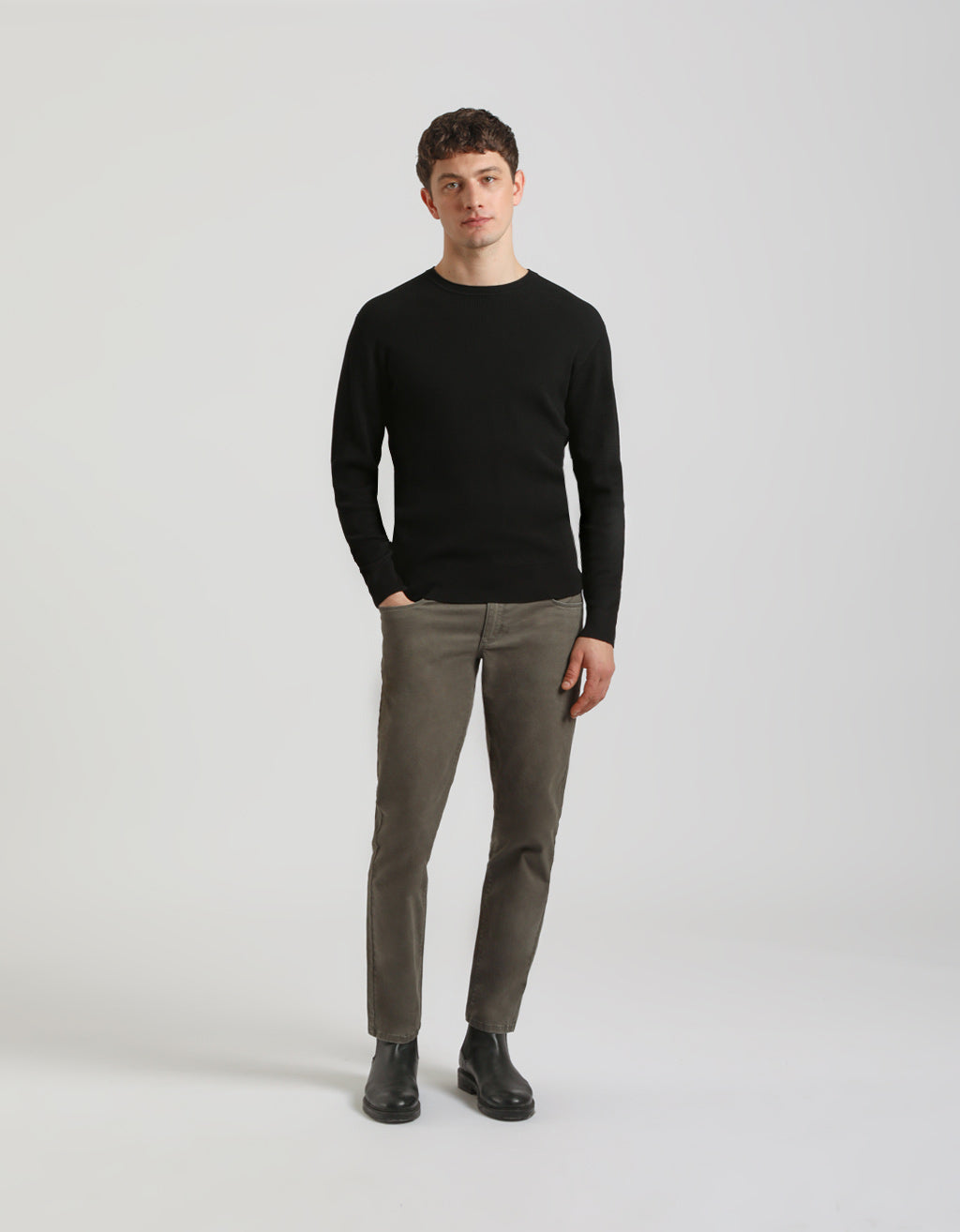 Maglia girocollo in viscosa