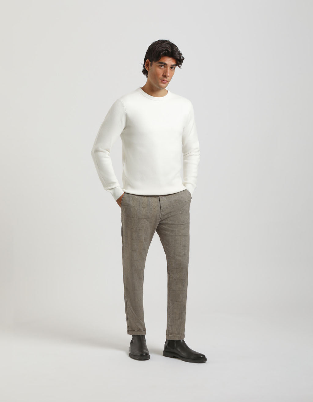 Maglia girocollo in viscosa