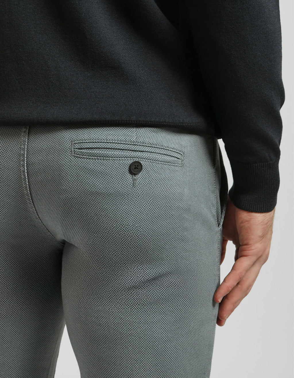 Pantaloni chino microfantasia