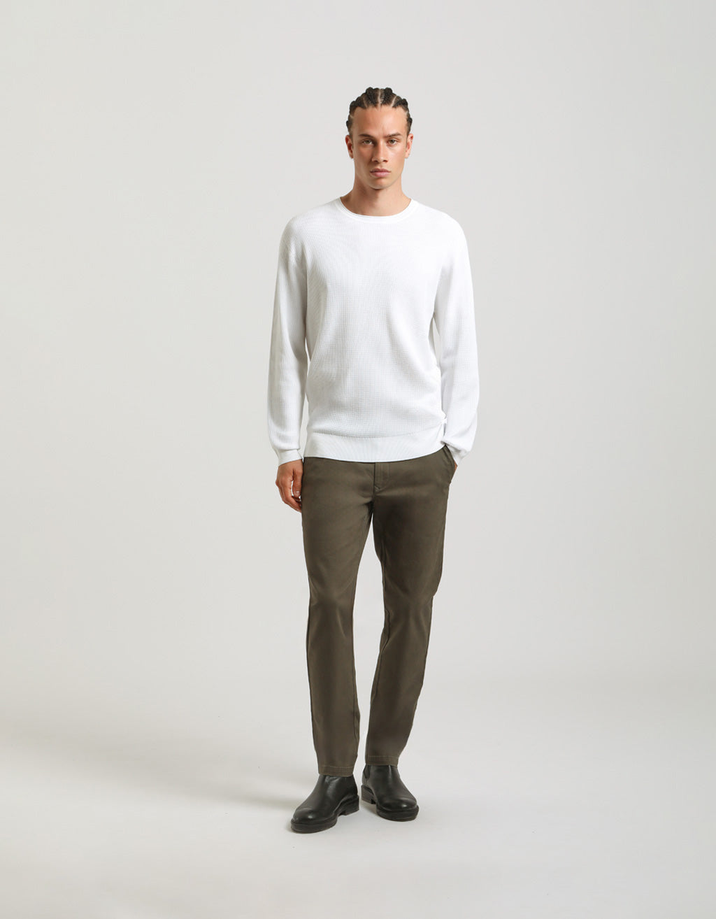 Maglia girocollo in viscosa