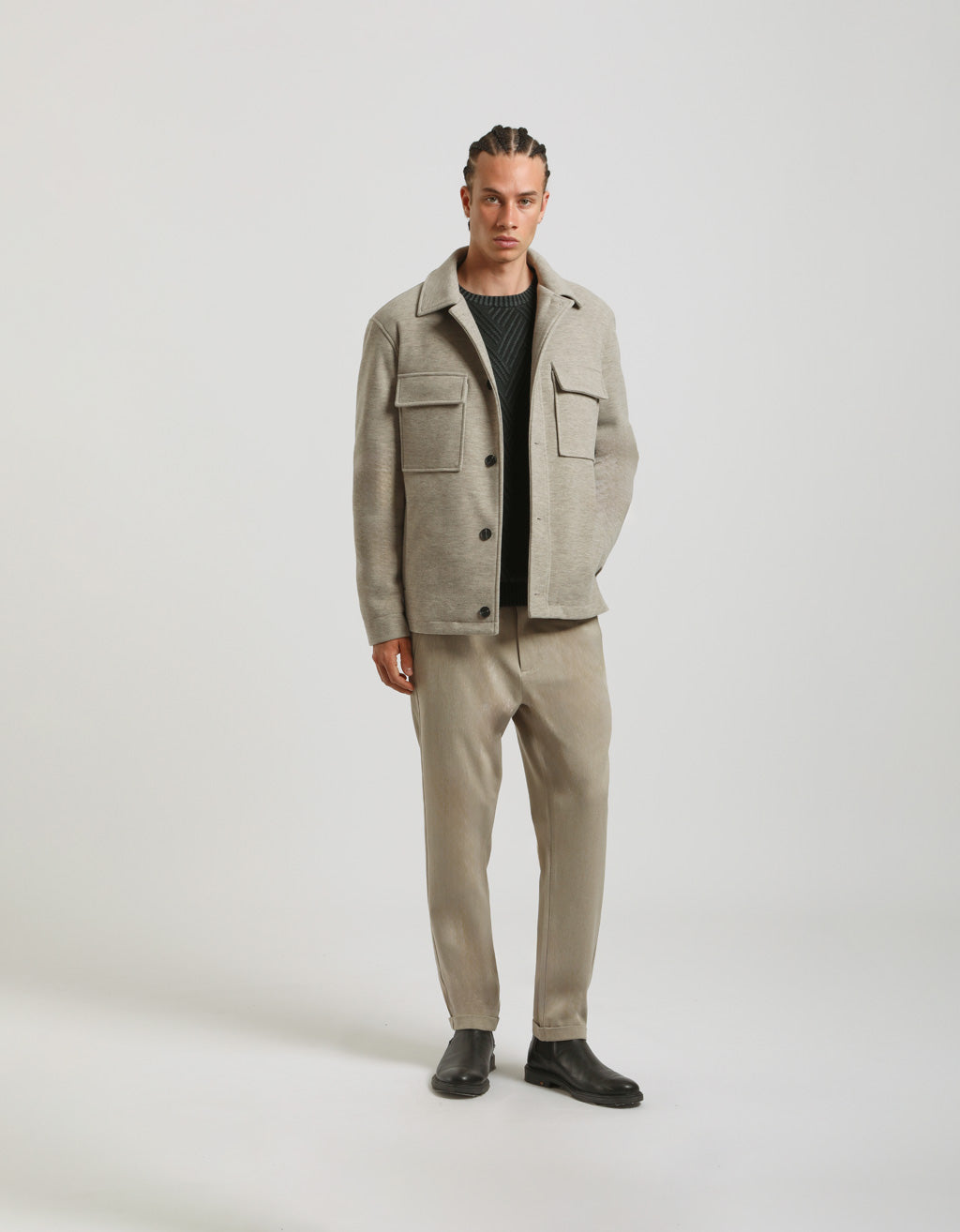 Giacca camicia con bottoni