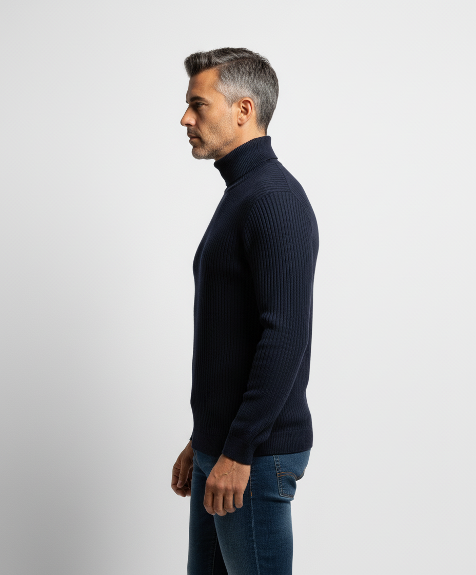 Maglione Dolcevita Essenziale in Maglia