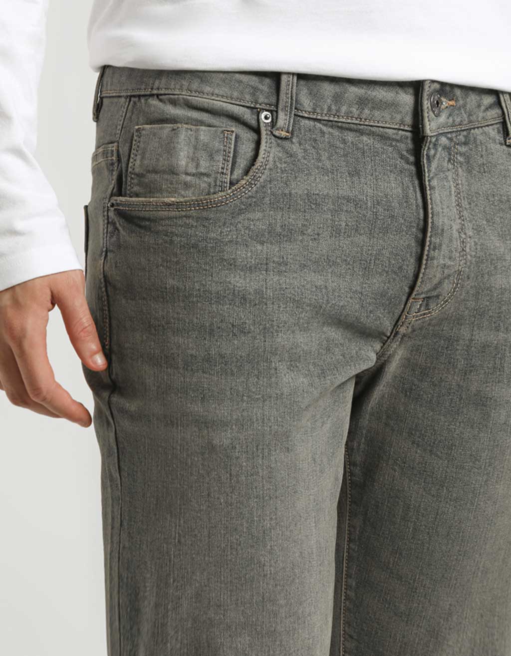 Jeans slim fit grigio