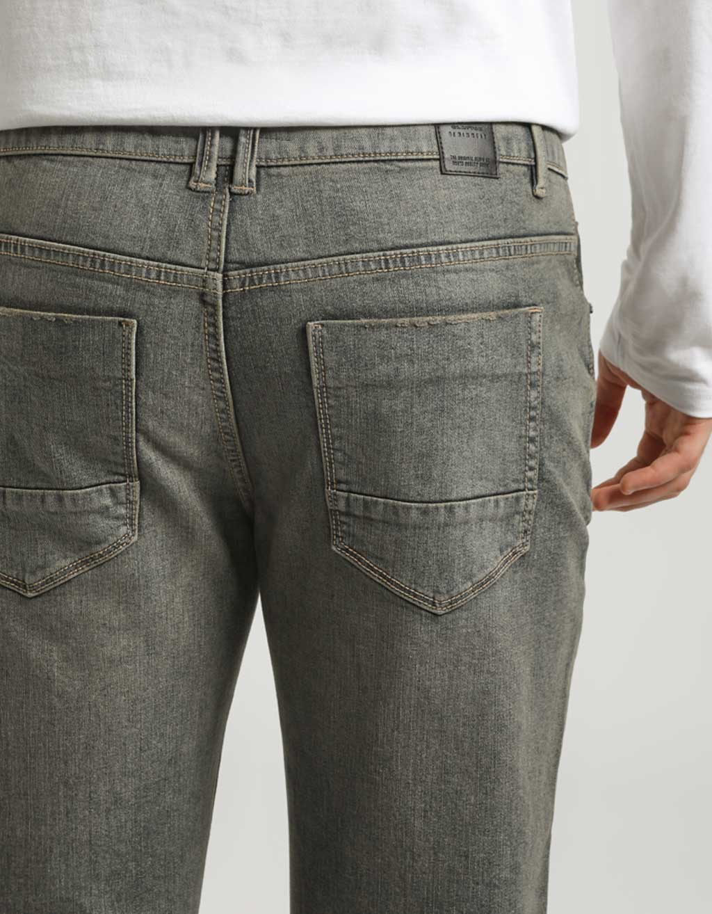 Jeans slim fit grigio