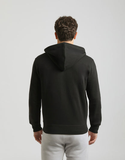 Felpa zip con cappuccio