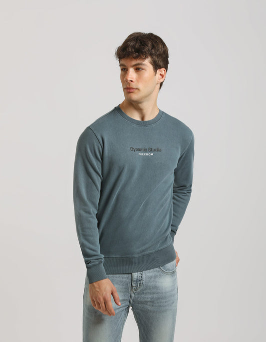 Felpa girocollo 100% cotone