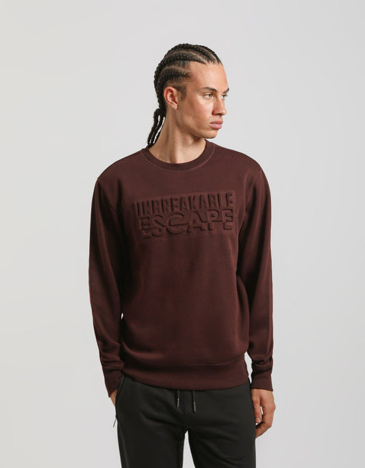 Felpa girocollo con stampa