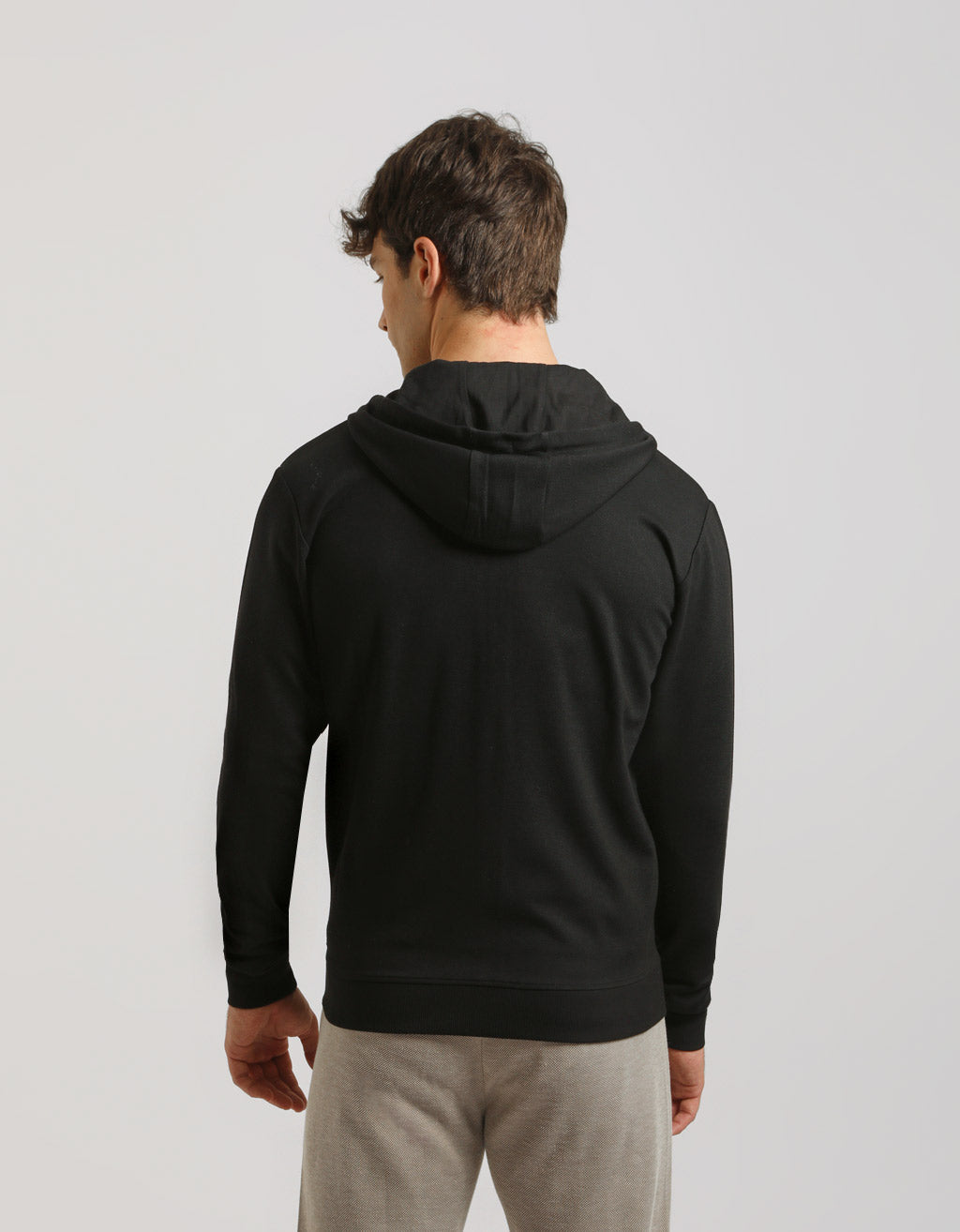 Felpa zip con cappuccio