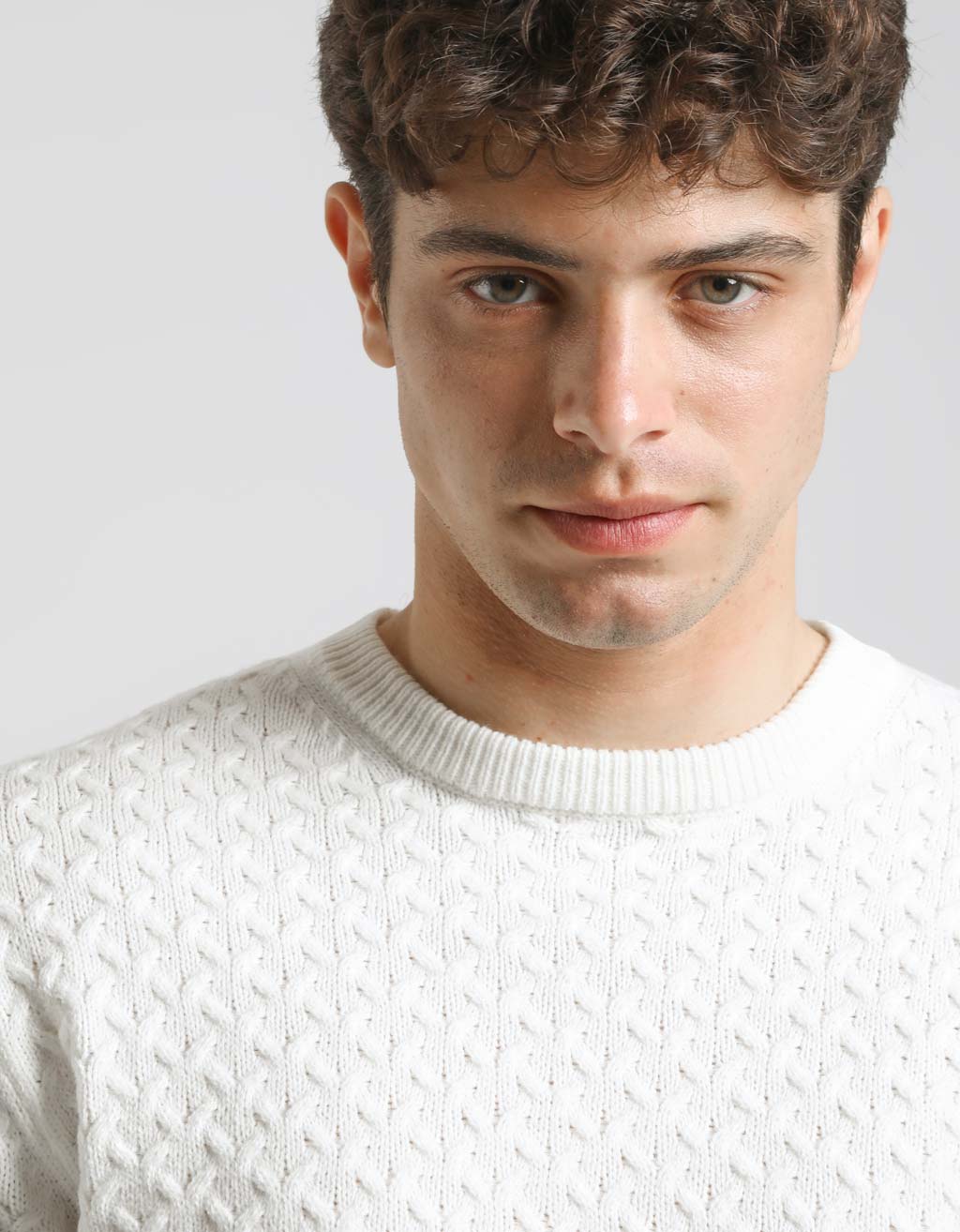 Maglia girocollo strutturata