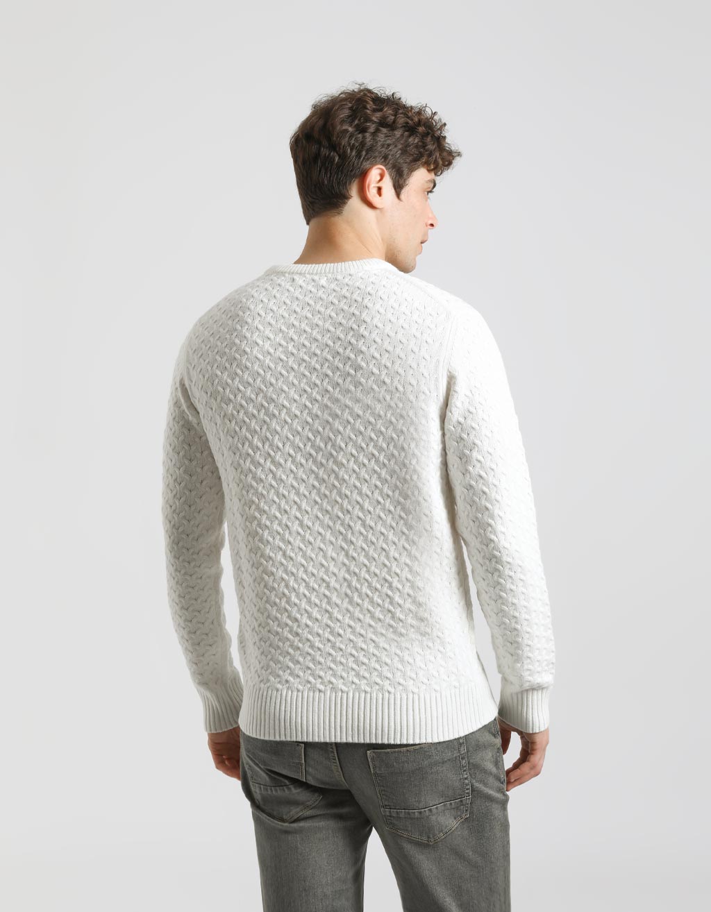 Maglia girocollo strutturata