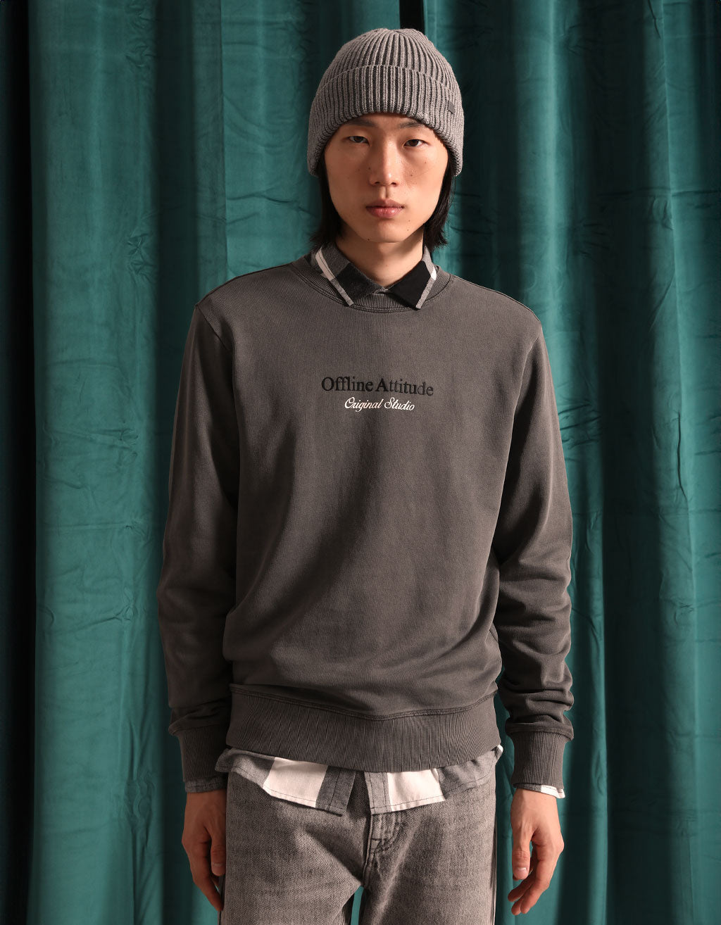 Felpa girocollo 100% cotone