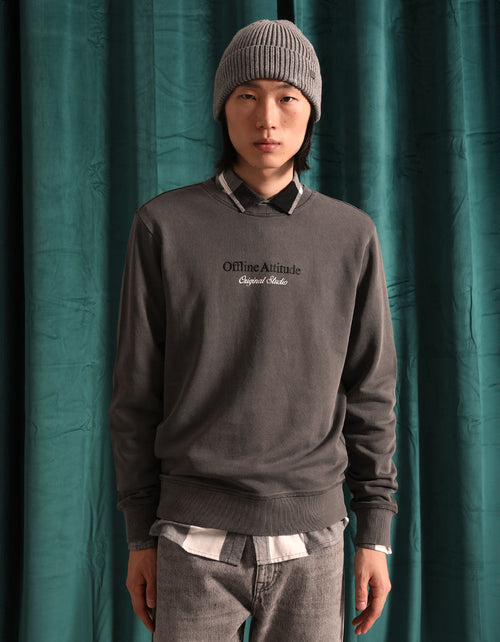 Felpa girocollo 100% cotone