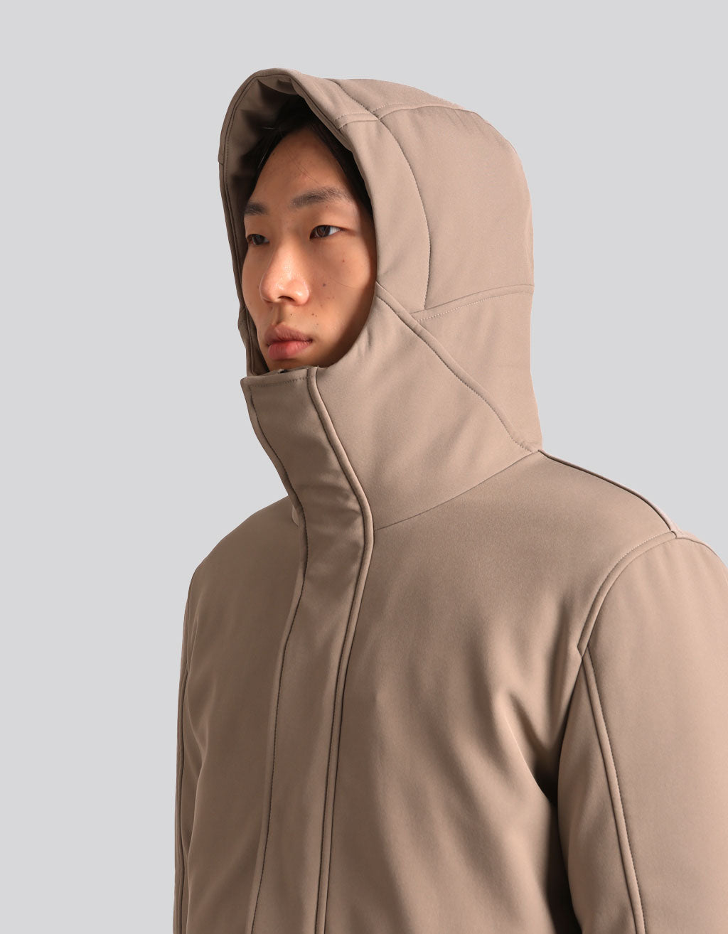 Giubbotto spolverino con cappuccio