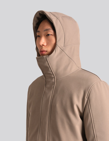 Giubbotto spolverino con cappuccio