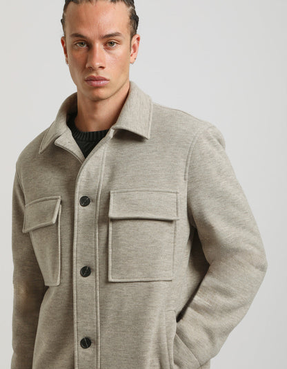 Giacca camicia con bottoni