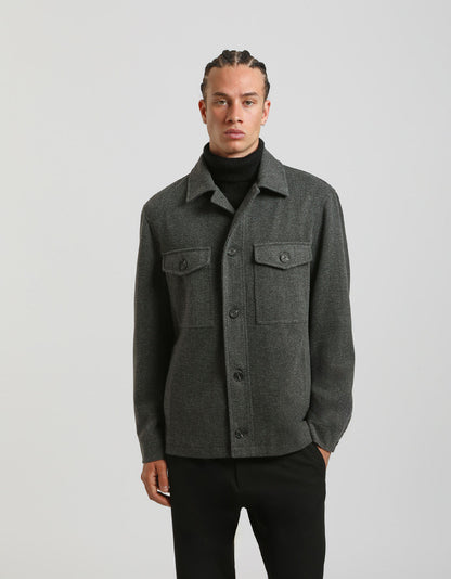 Giacca camicia con bottoni