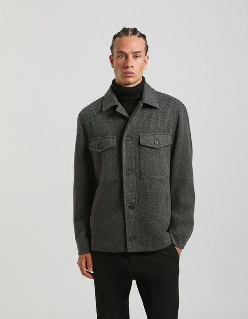 Giacca camicia con bottoni