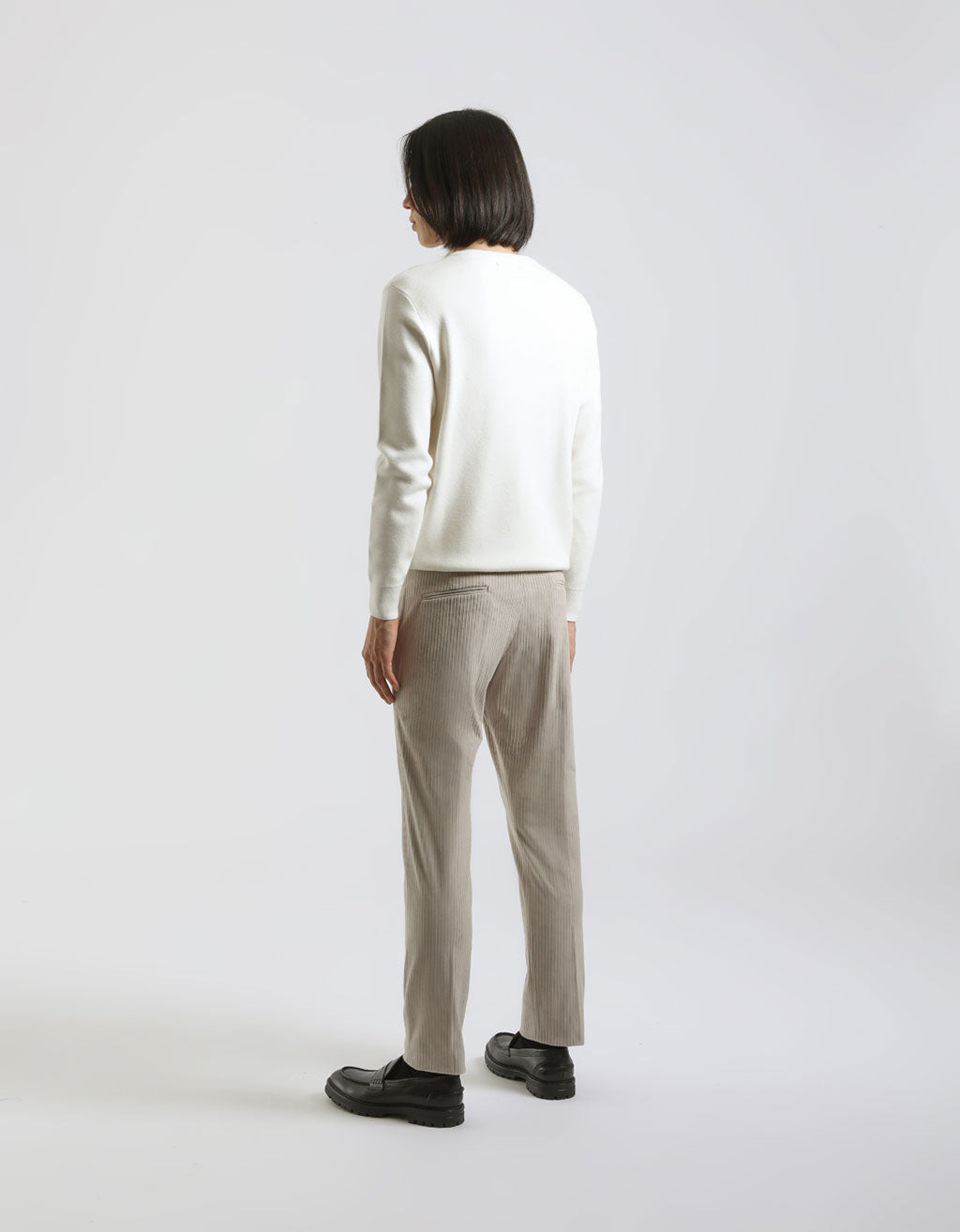 Pantaloni chino in velluto