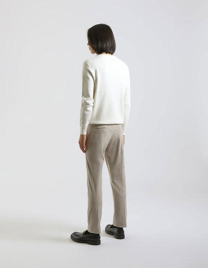 Pantaloni chino in velluto