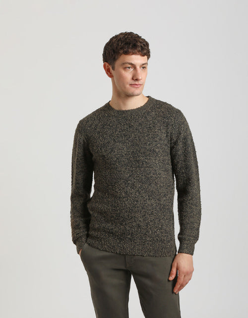 Pullover girocollo bouclè