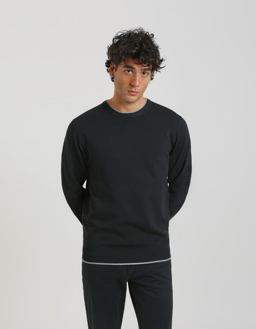 Maglia doppio collo basic