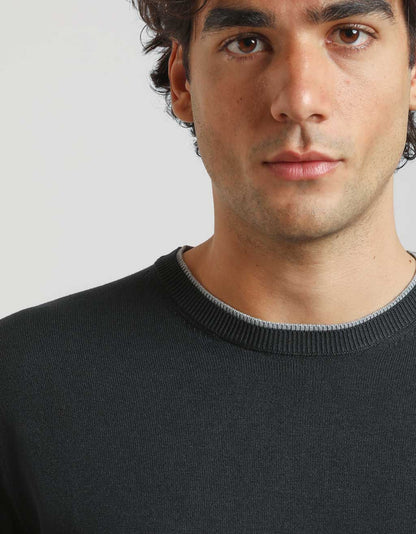 Maglia doppio collo basic