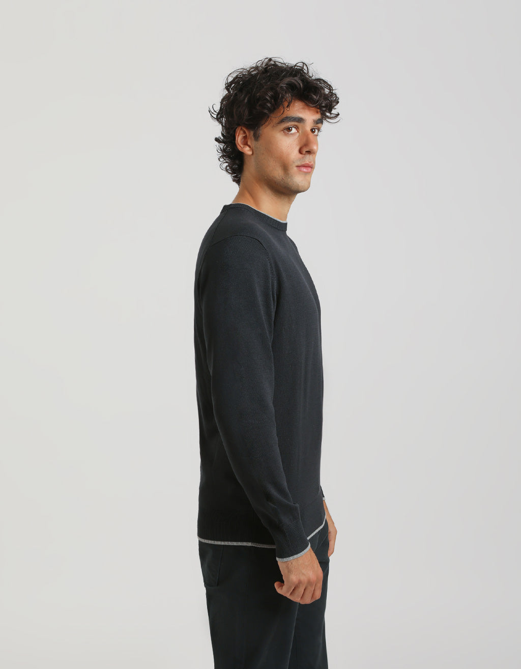 Maglia doppio collo basic