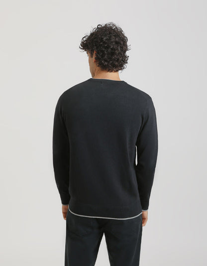 Maglia doppio collo basic