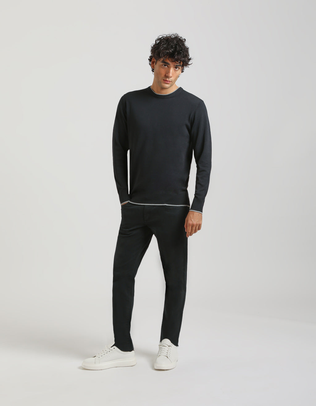 Maglia doppio collo basic