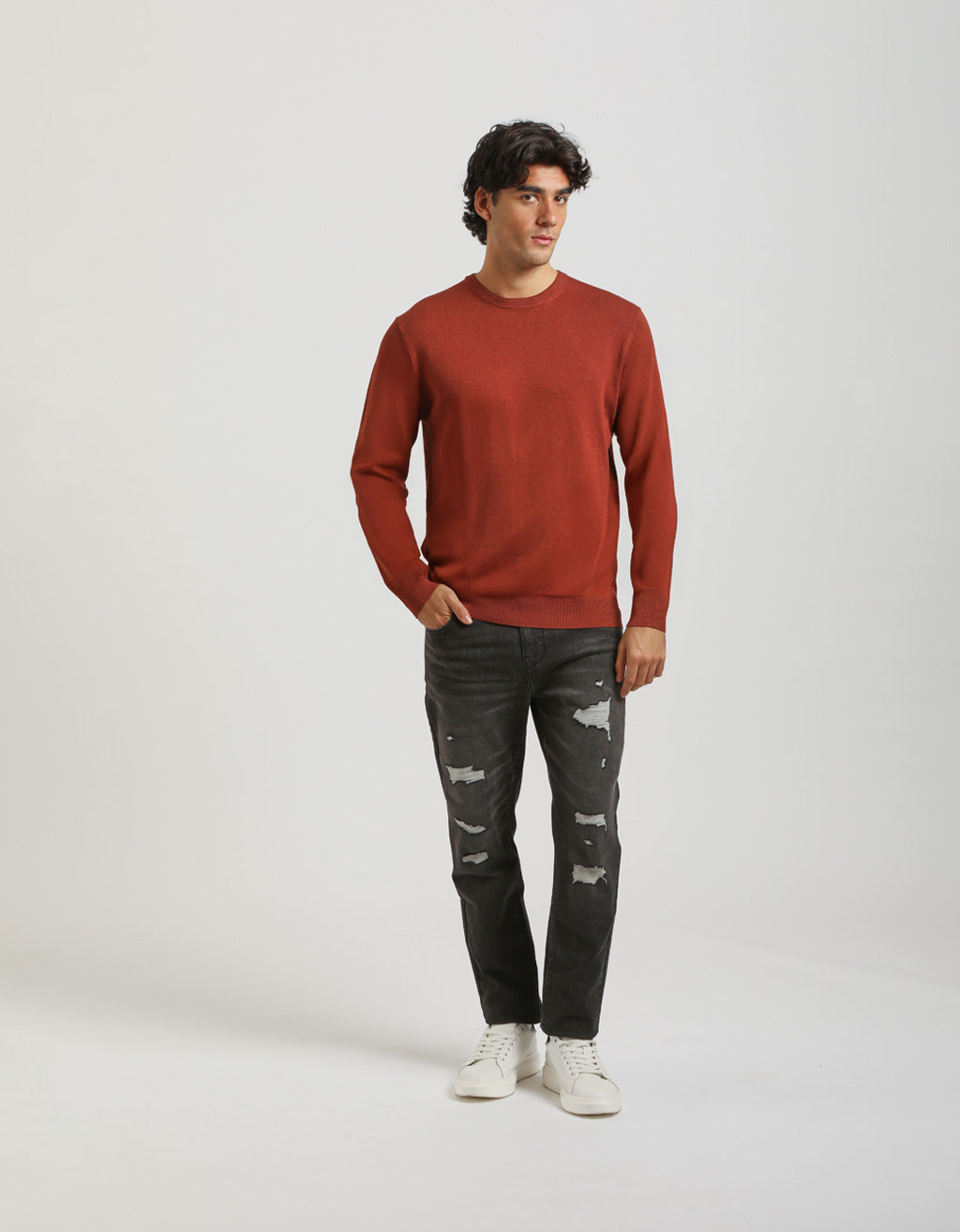 Maglia doppio collo basic