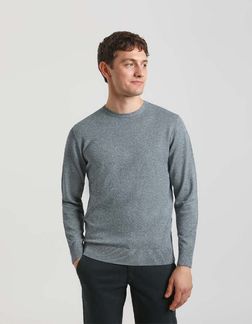 Maglia girocollo misto viscosa