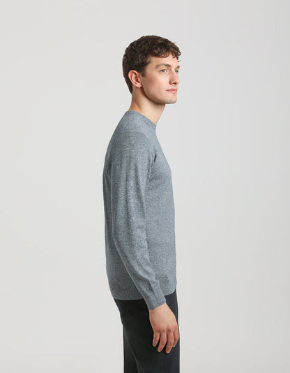 Maglia girocollo misto viscosa