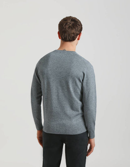 Maglia girocollo misto viscosa