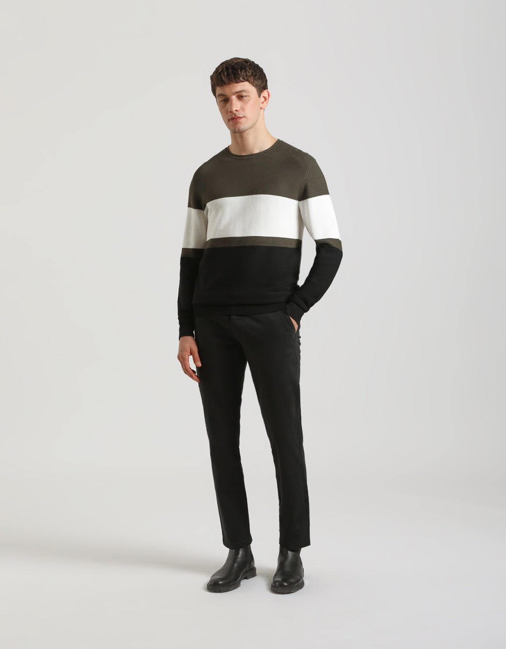 Pantaloni chino in cotone