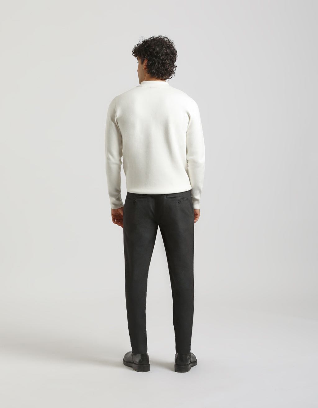 Pantaloni chino microfantasia