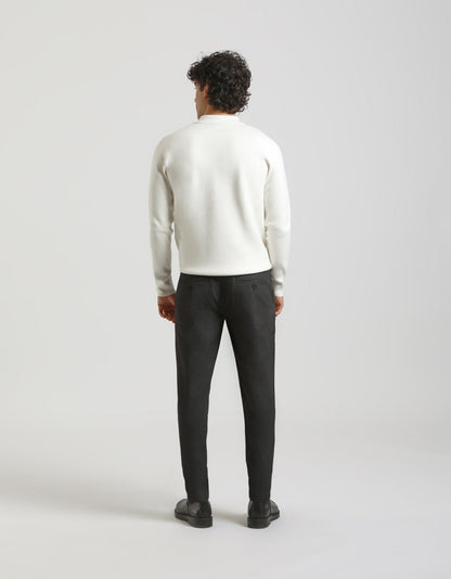 Pantaloni chino microfantasia