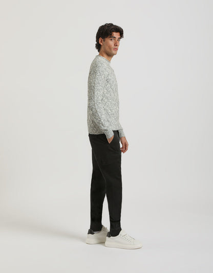 Pantaloni cargo con elastico alle caviglie