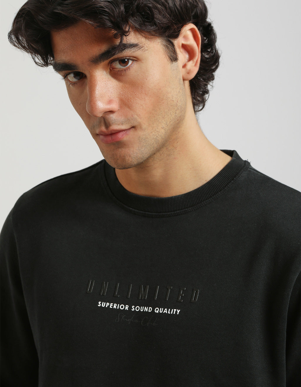 Felpa girocollo 100% cotone