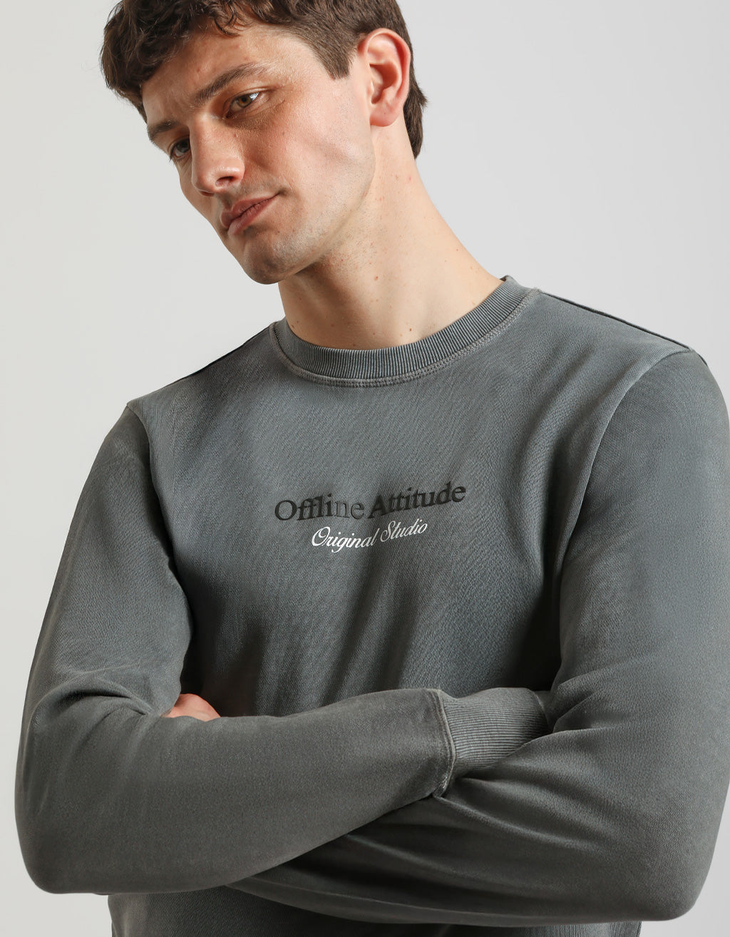 Felpa girocollo 100% cotone