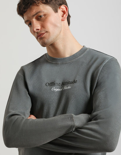 Felpa girocollo 100% cotone