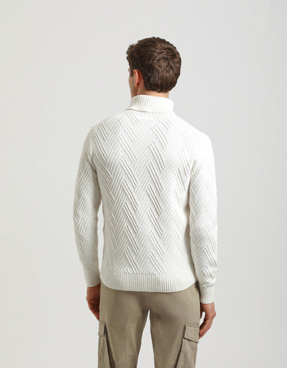 Maglia collo alto 100% cotone