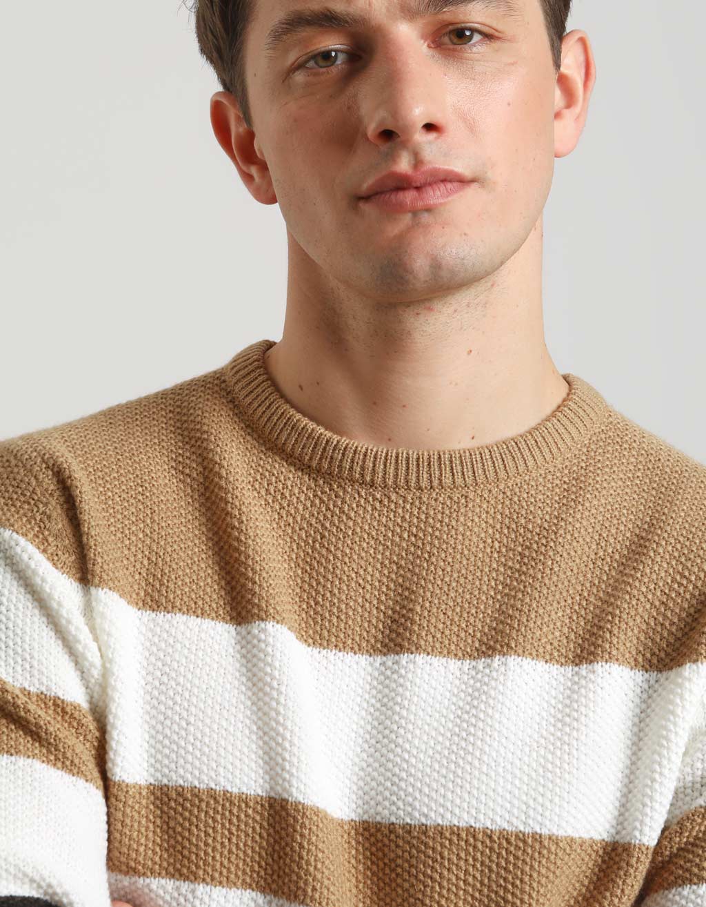 Maglia girocollo colorblock