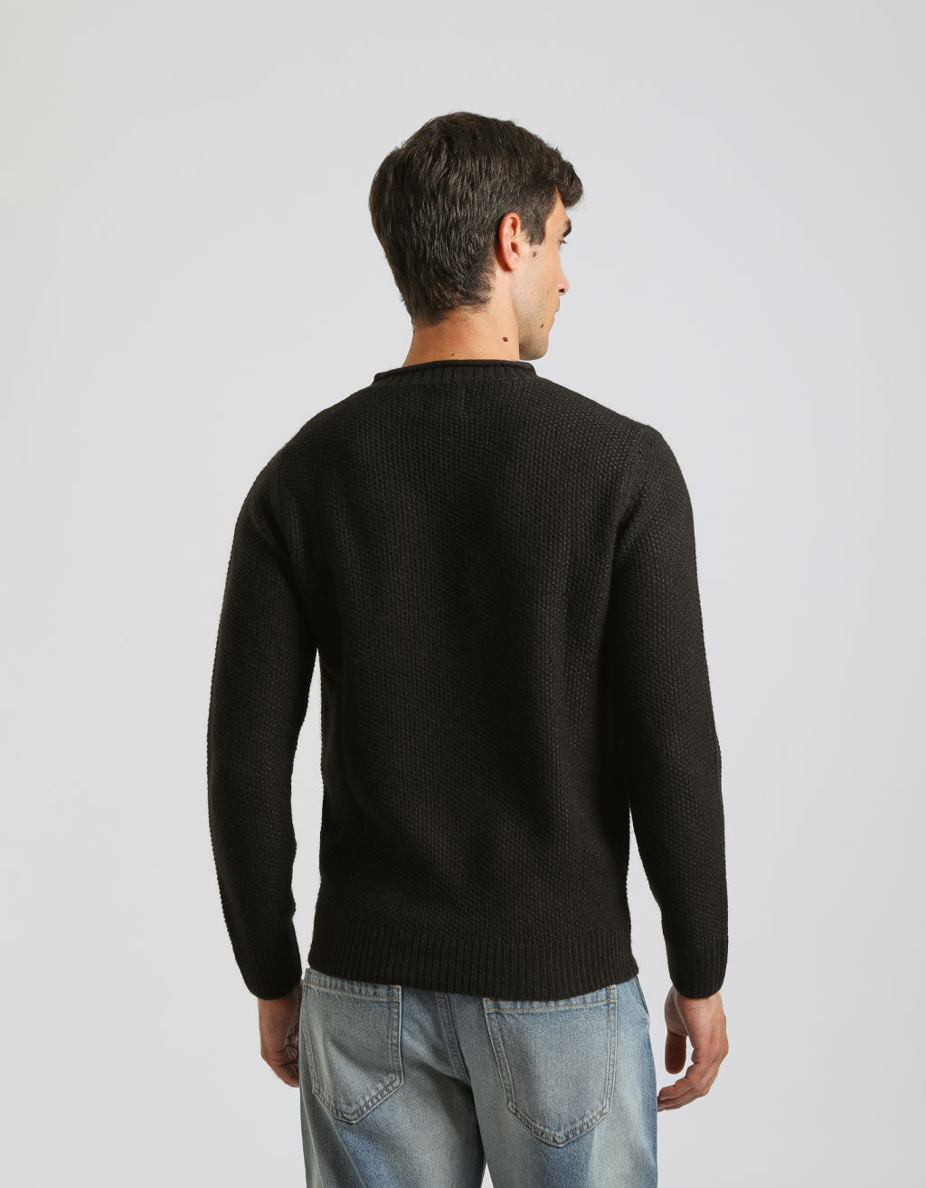 Lupetto con collo rotolino