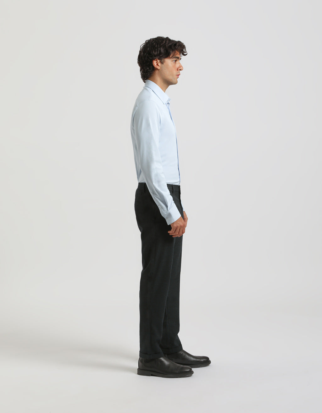 Pantaloni chino con fantasia a quadri