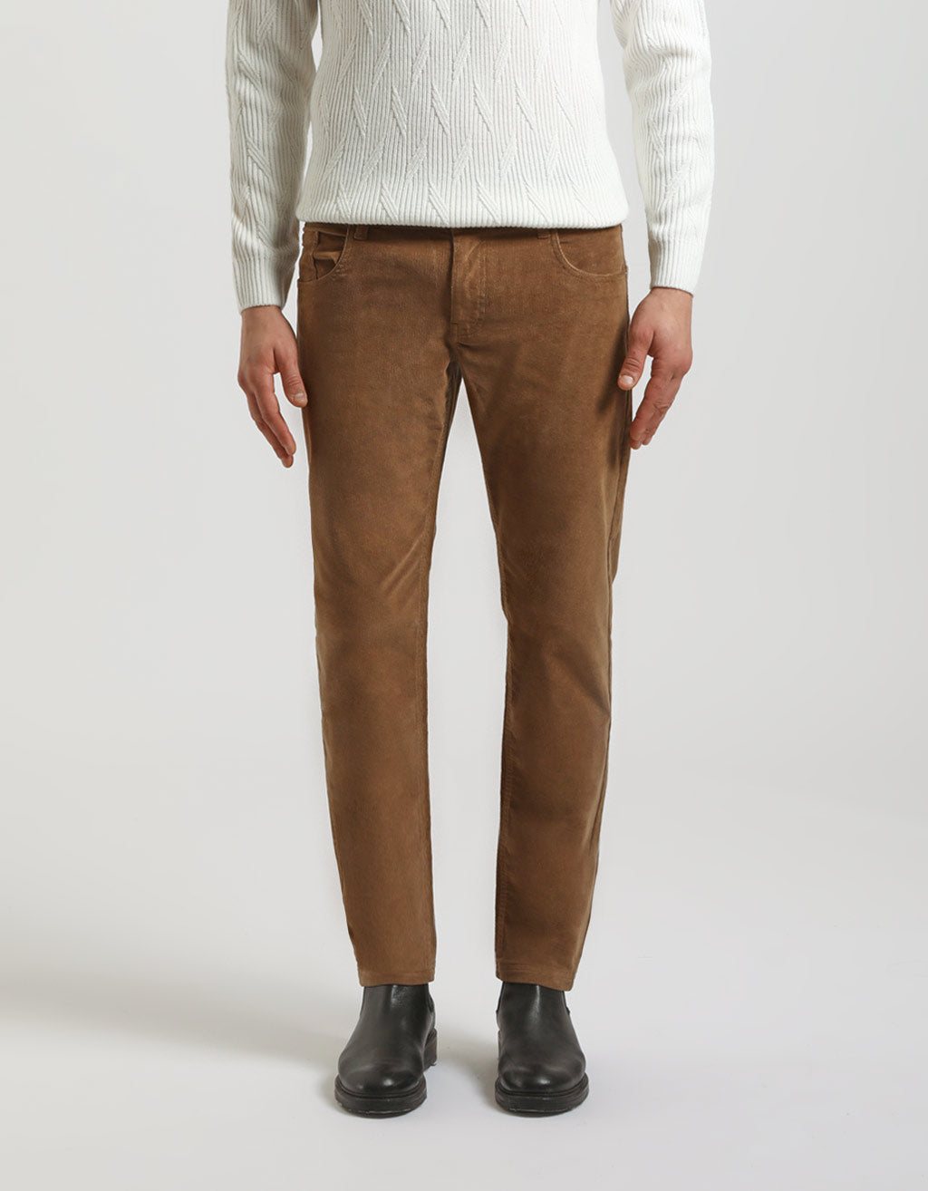 Pantaloni cinque tasche di velluto