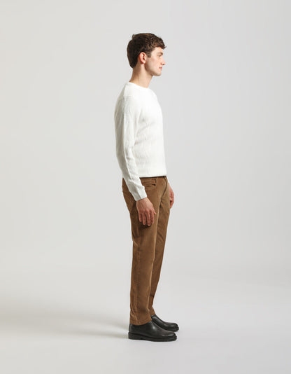 Pantaloni cinque tasche di velluto