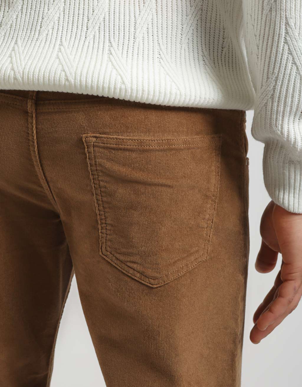 Pantaloni cinque tasche di velluto